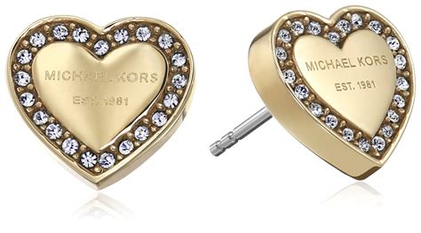 michael kors ohrringe herz mk|Michael Kors earrings.